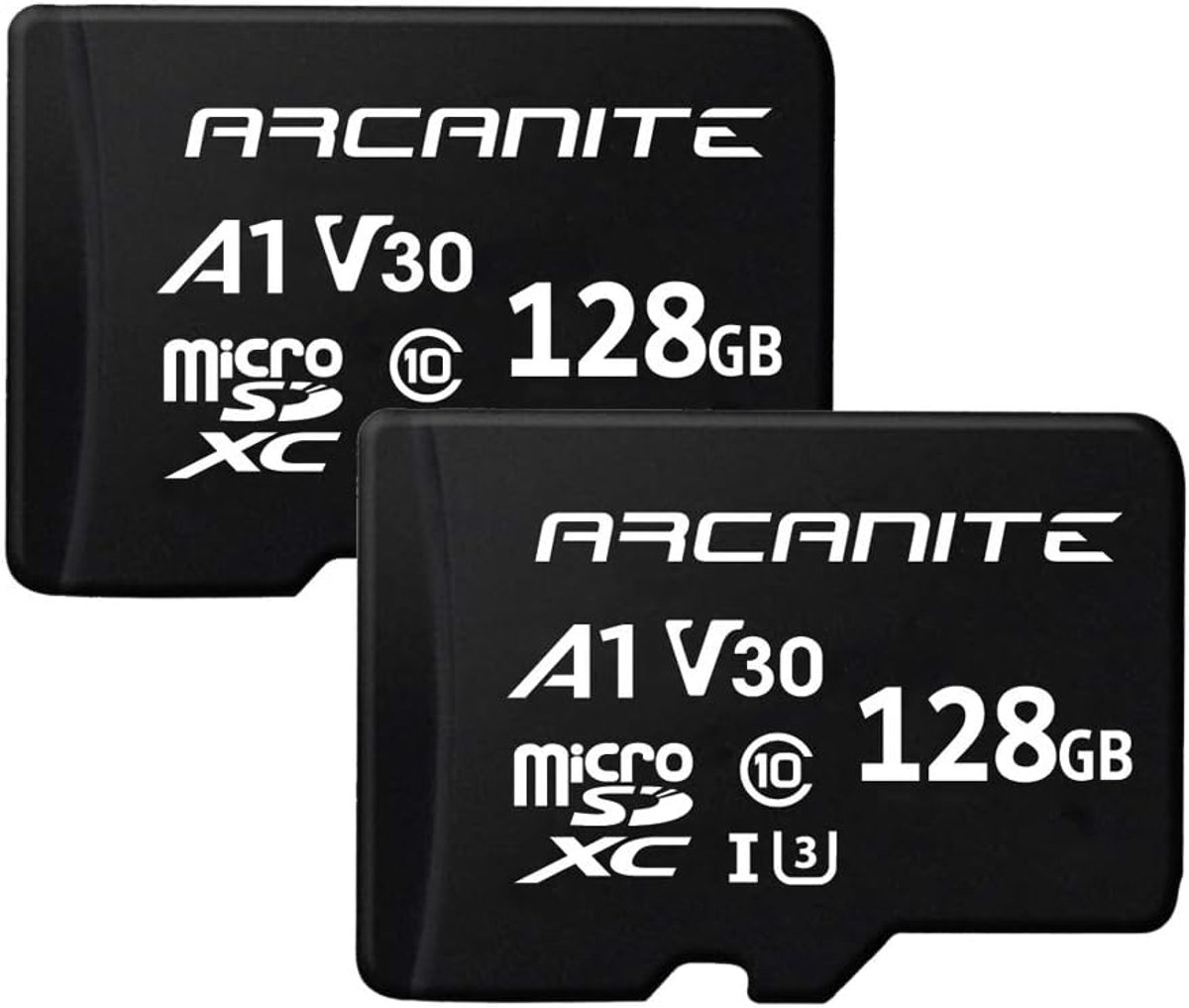 Set van 2x 128 GB microSDXC Kaart - Snel en Betrouwbaar voor 4K Video en Apps
