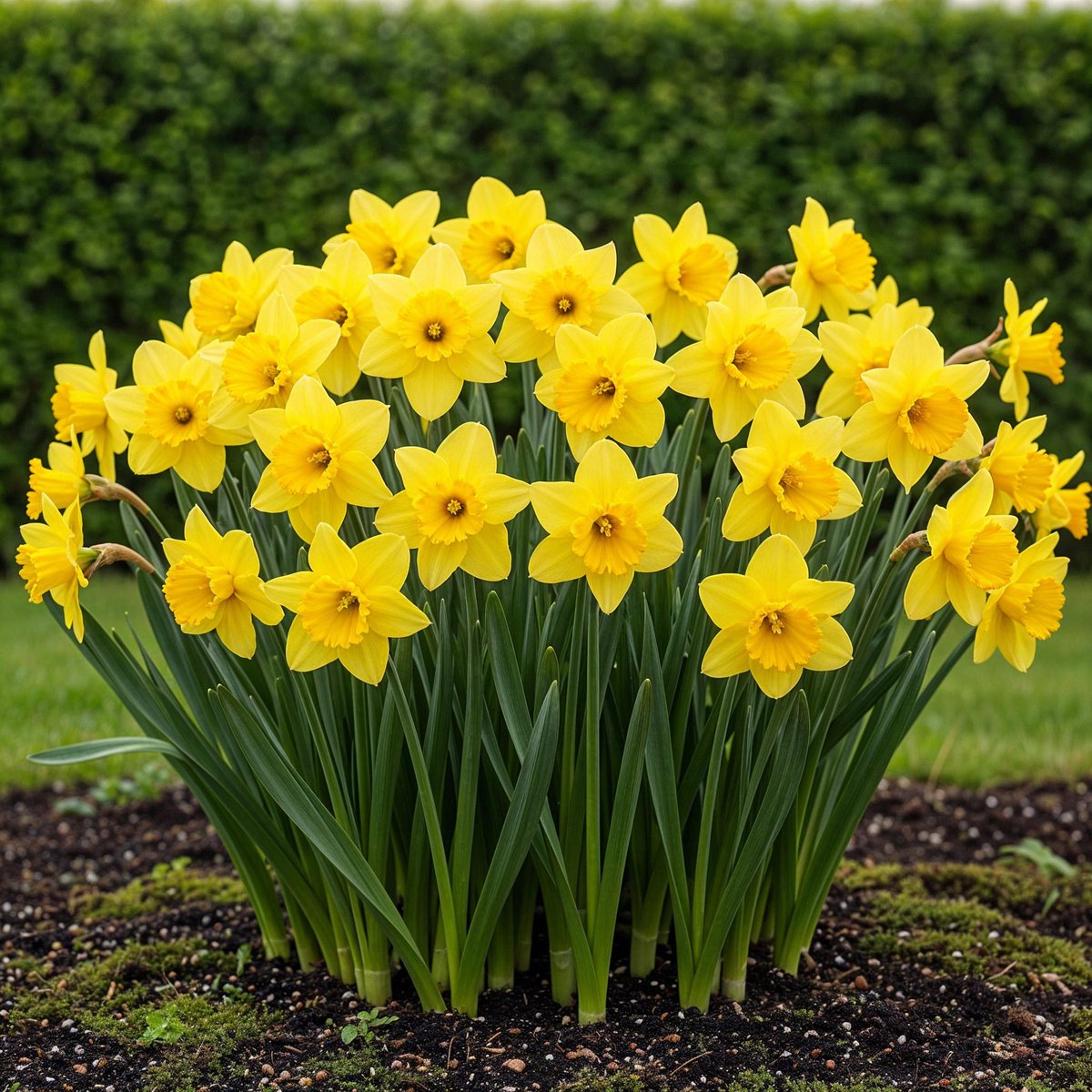 Green boutiQ - 40x Narcissus Yellow - Gele narcis - Geel - Voorjaarsbloeier - Bolmaat 10/12