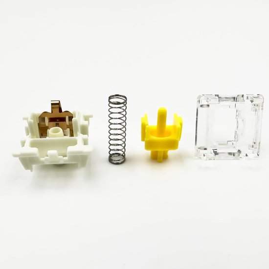 Gateron G Pro3.0 Gele Schakelaar 3-polig Lineair 50gf Voorgesmeerd Versterkte Pinnen - 36 Stuks van Merkloos — afbeelding 3
