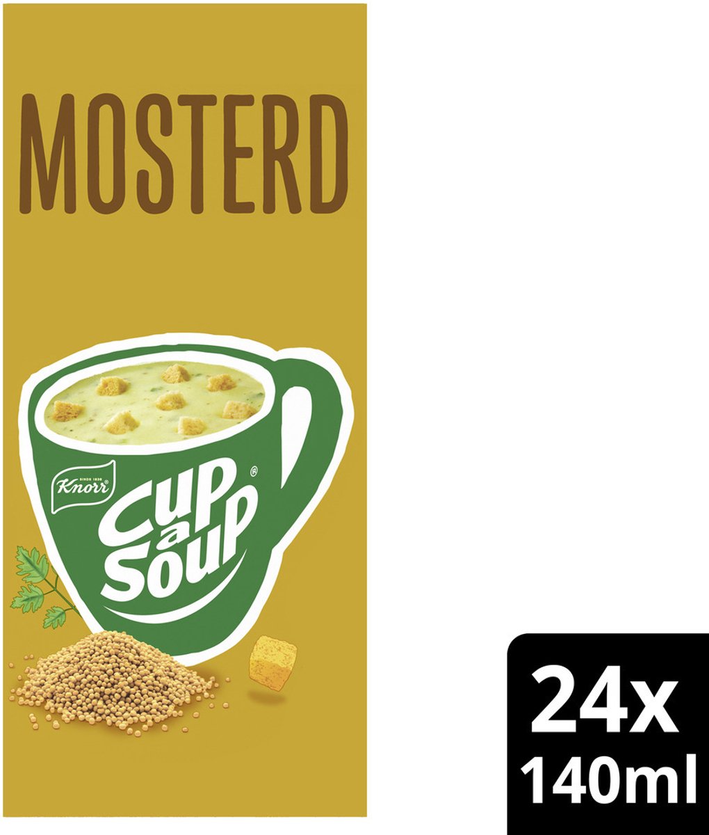 Cup a soup knorr mosterd 24x140ml | 4 stuks