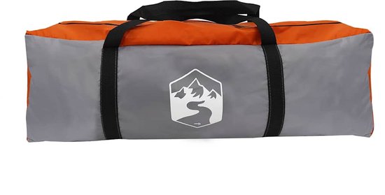 vidaXL - Tent - voor - 16 - personen - 16-persoons - Grijs - en - Oranje — afbeelding 3