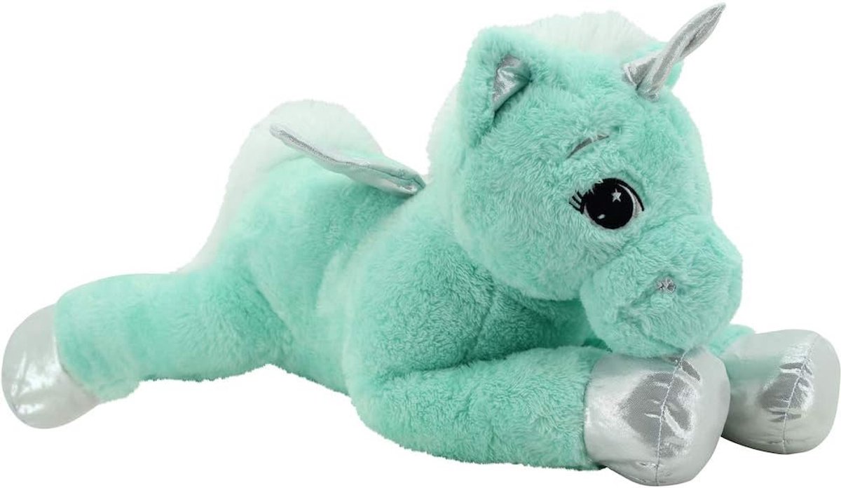 65 cm eenhoorn pluchen knuffel in turkoois-mint zacht betoverend knuffeldier voor kinderen vanaf 0 jaar