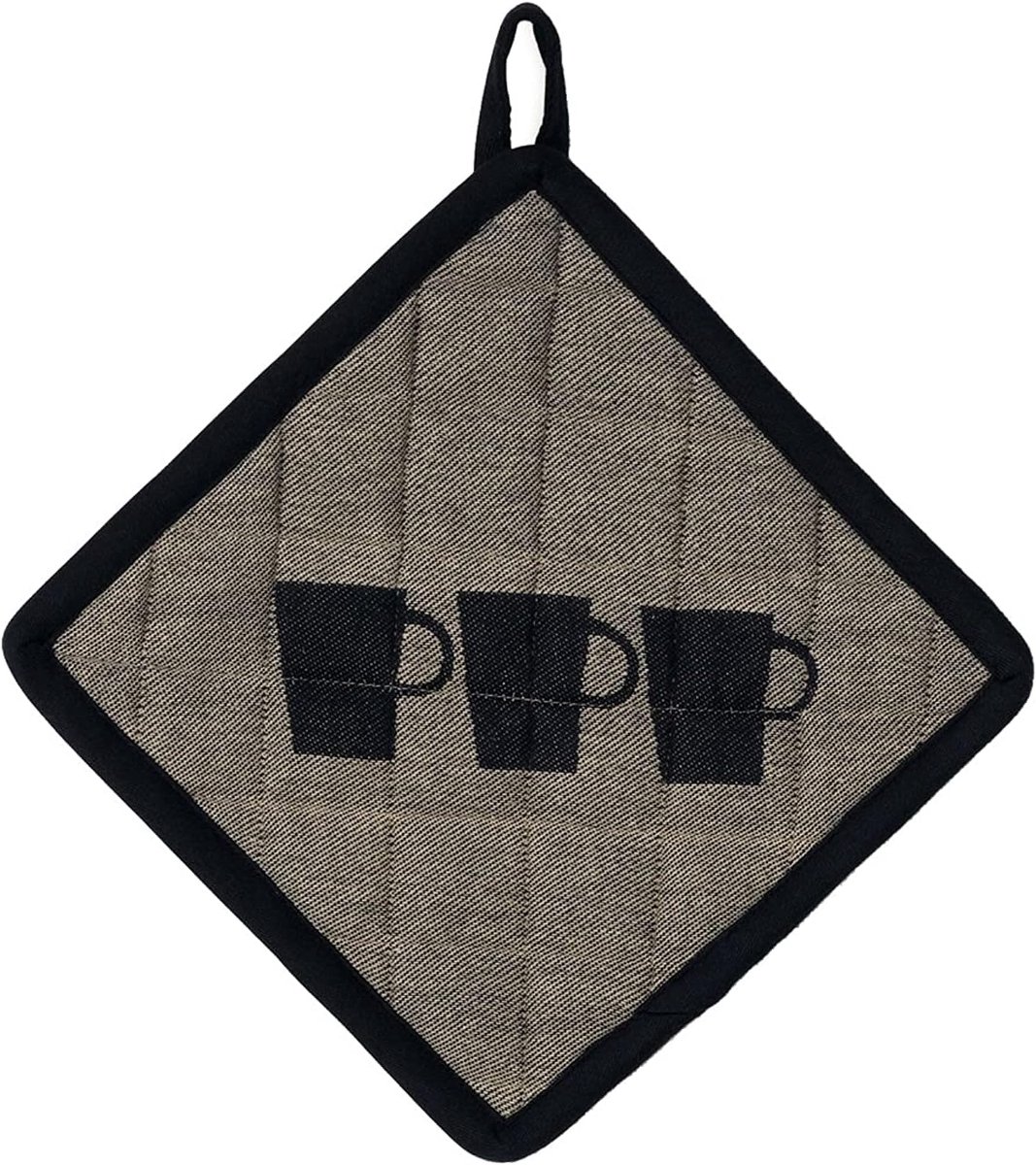 Pannenlap Katoen Grijze Kleur 20 x 20 cm Keukenhandvat Warmtebestendig
