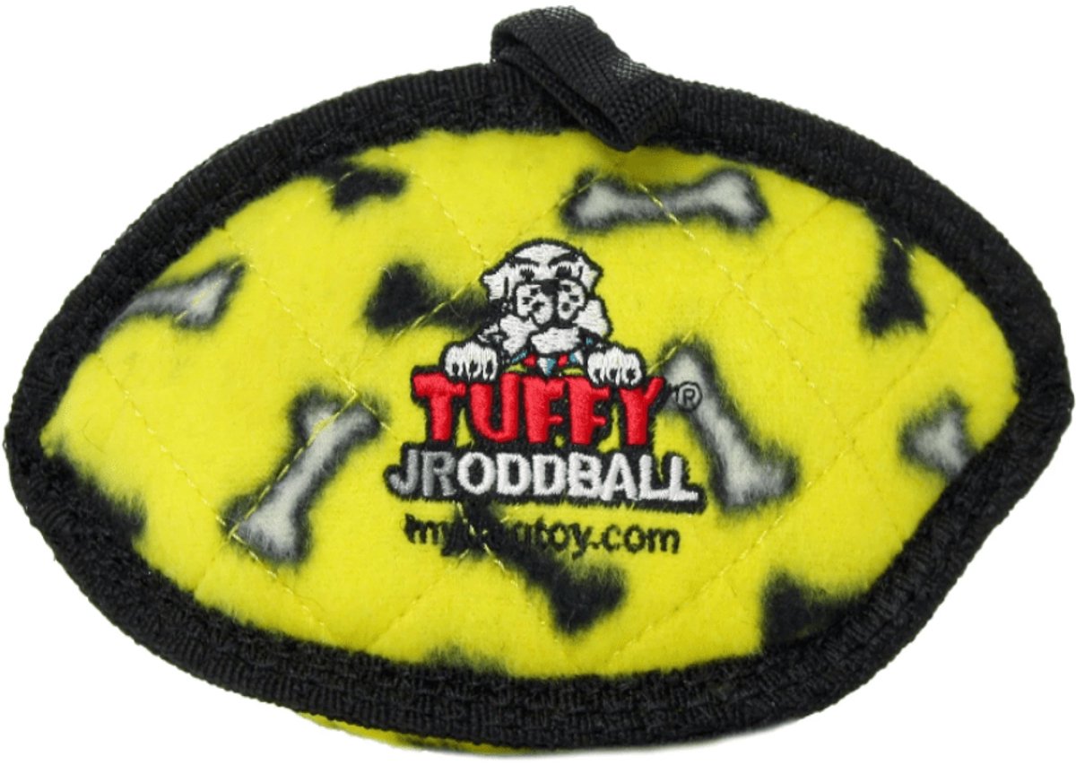Tuffy - Odd BallJR - Bone - Hondenspeeltje - Duurzaam - Geel - 17cm