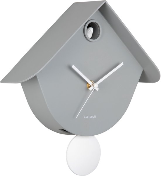 Karlsson - Horloge murale Retro Cuckoo - Gris - Øcm