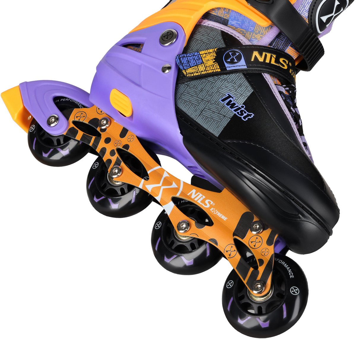 Nils Extreme Twist Serie Rolschaatsen – 31-34 Geel