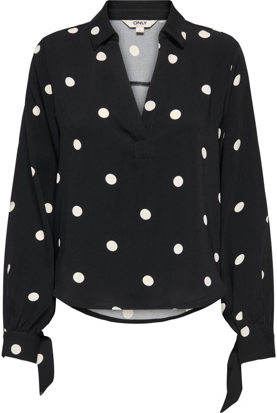 ONLY - ONLBELEM L/S BOW TOP WVN SUD - Dames - Blouses