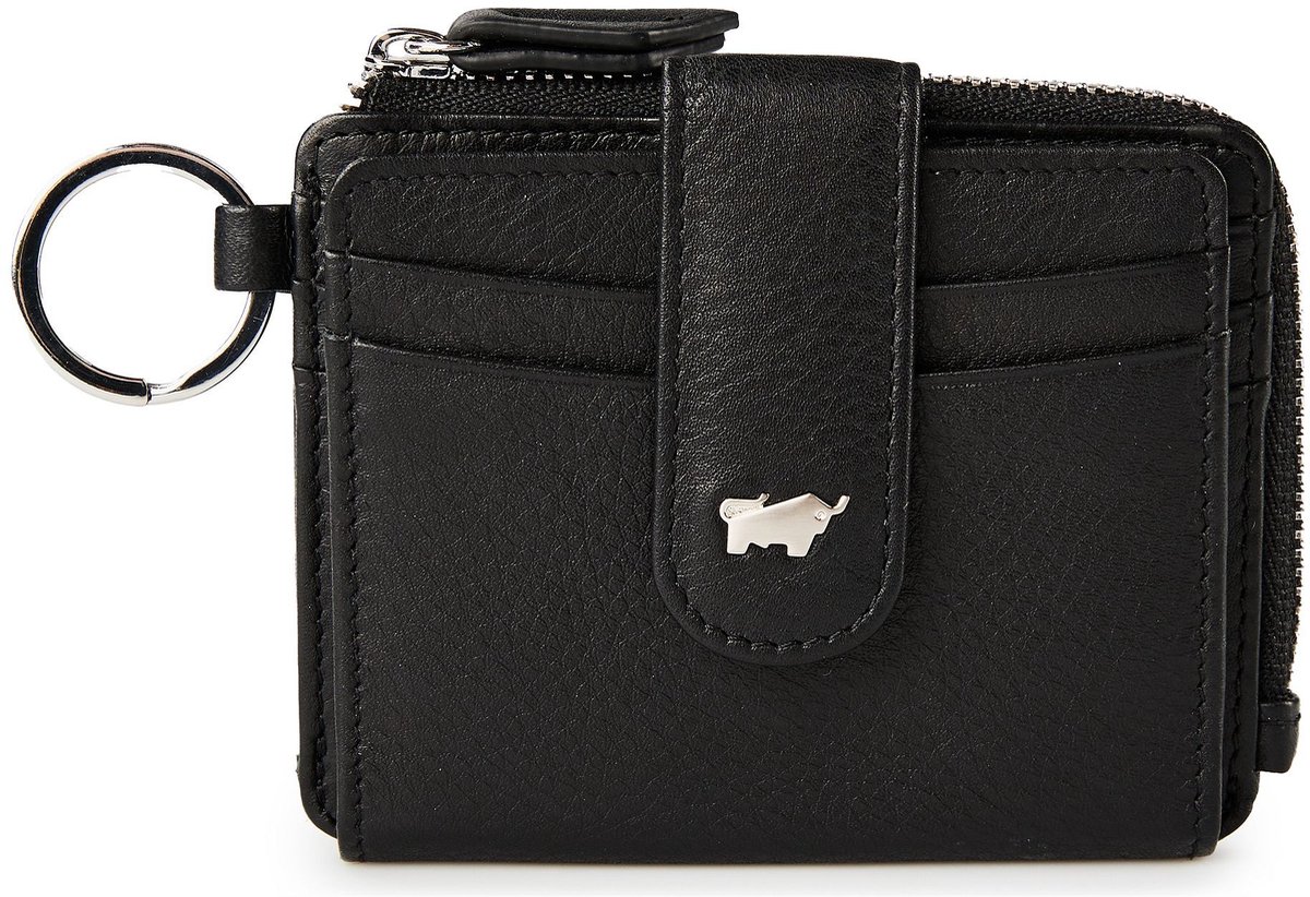 Braun Büffel Joy Creditcardhouder RFID-bescherming Leder 11 cm - 7 Sleuven - black