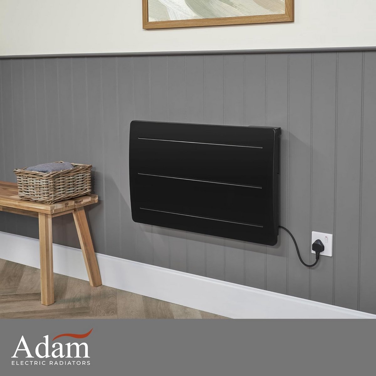 Elektrische Radiator met Keramische Kern 1500W Zwart – foto 2