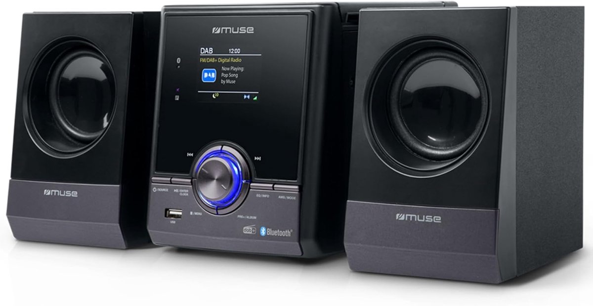 Compacte Micro Hifi Set met Bluetooth, CD-speler en Kleurendisplay