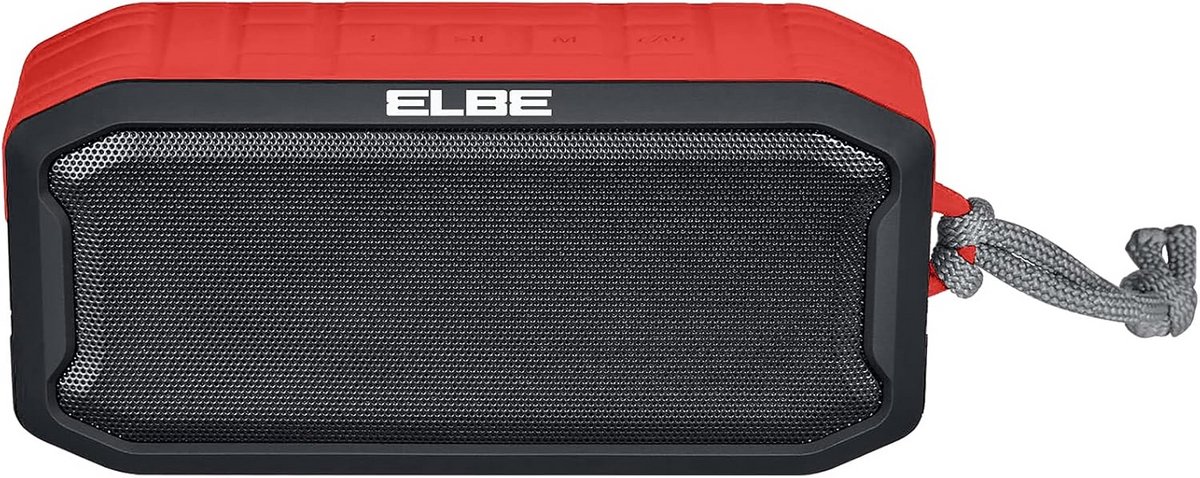 Draadloze Bluetooth Speaker Rood 5W - Waterdicht IPX7 - TWS Stereo Functionaliteit