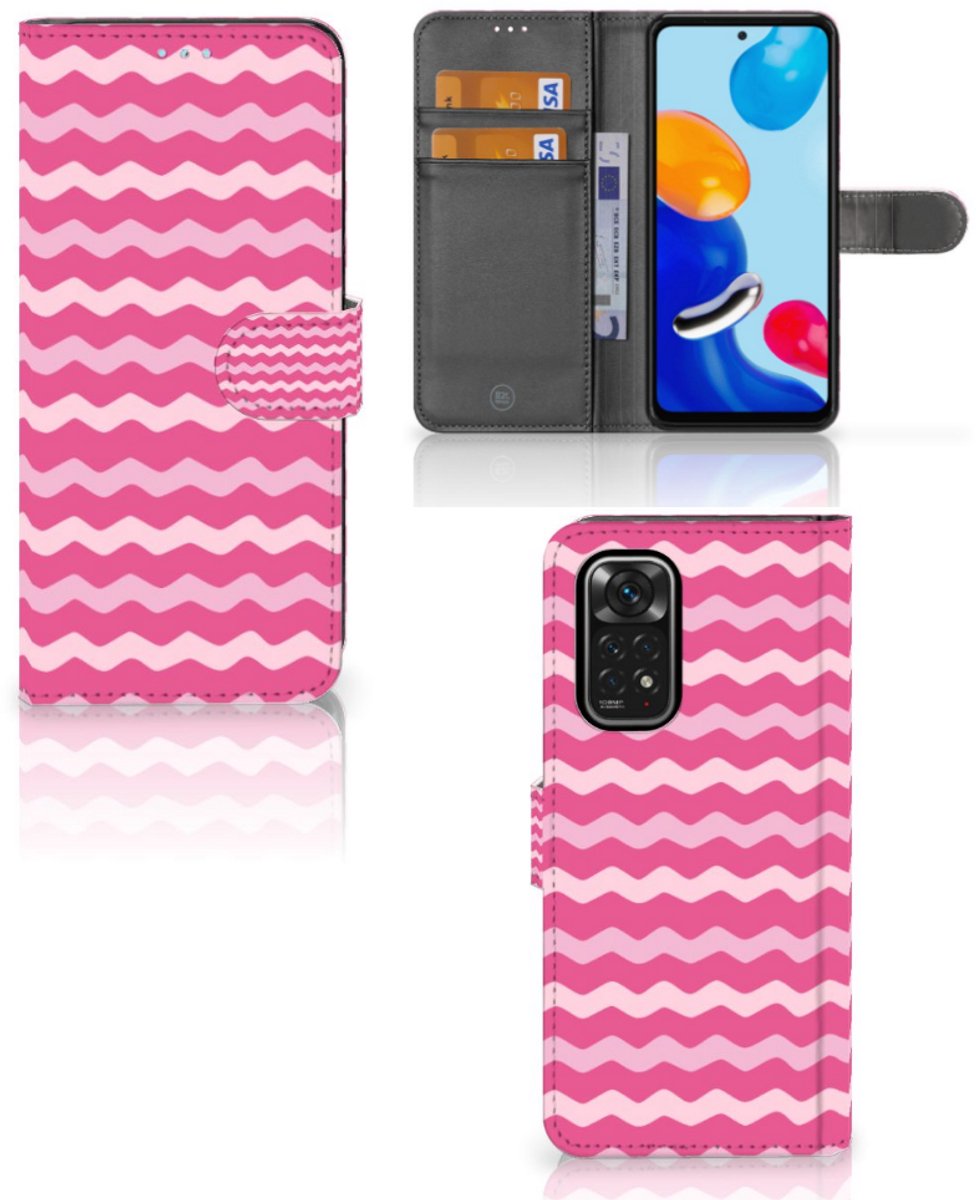 Xiaomi Redmi Note 11/11S Telefoon Hoesje Waves Pink