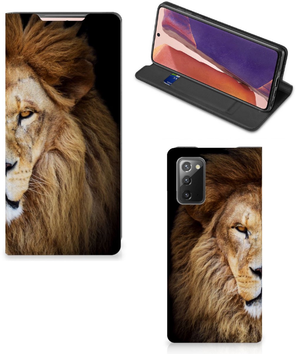 Standcase Hoesje voor Samsung Galaxy Note20 Hoesje maken Leeuw