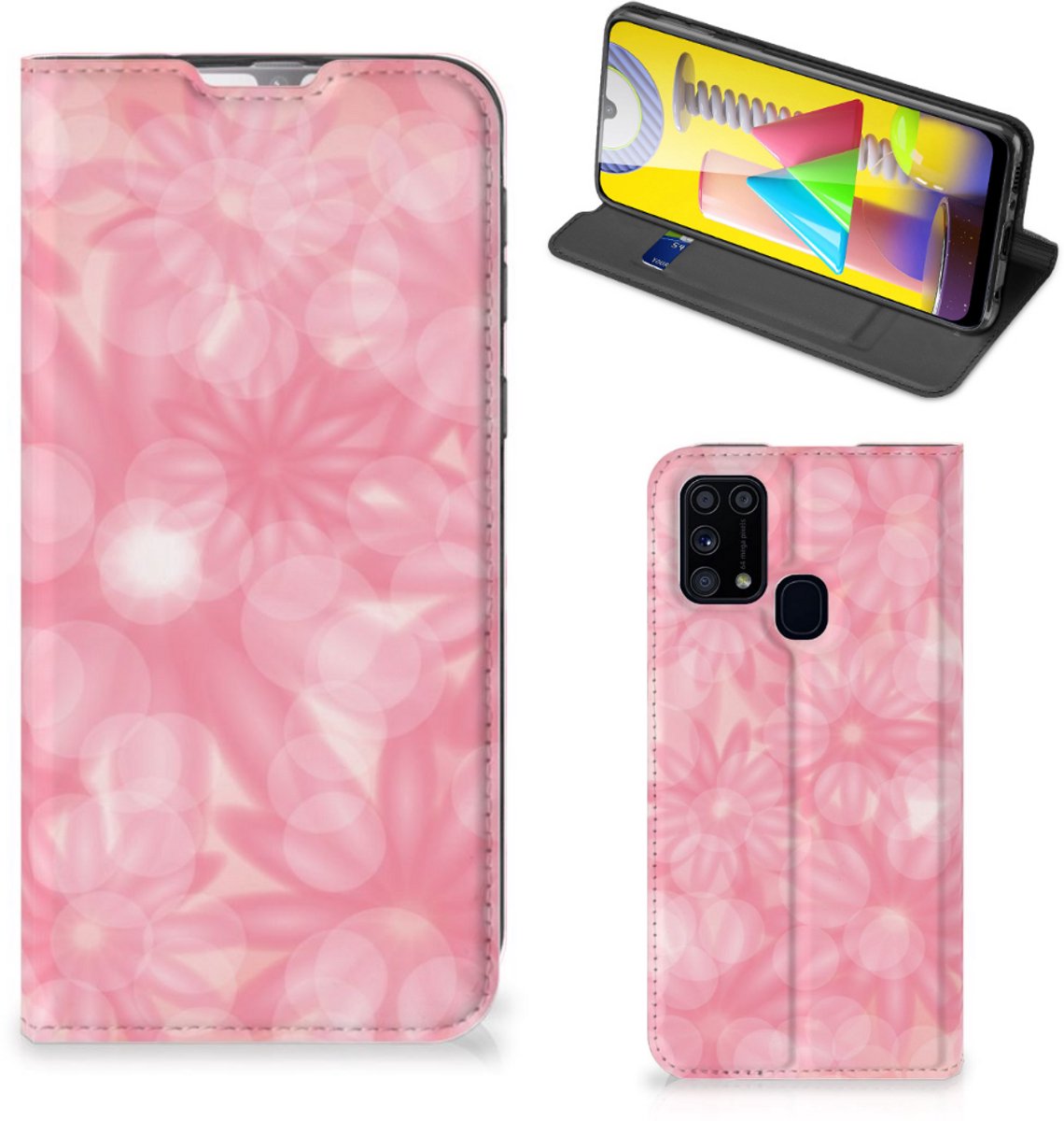 Samsung Galaxy M31 Smart Cover Spring Flowers