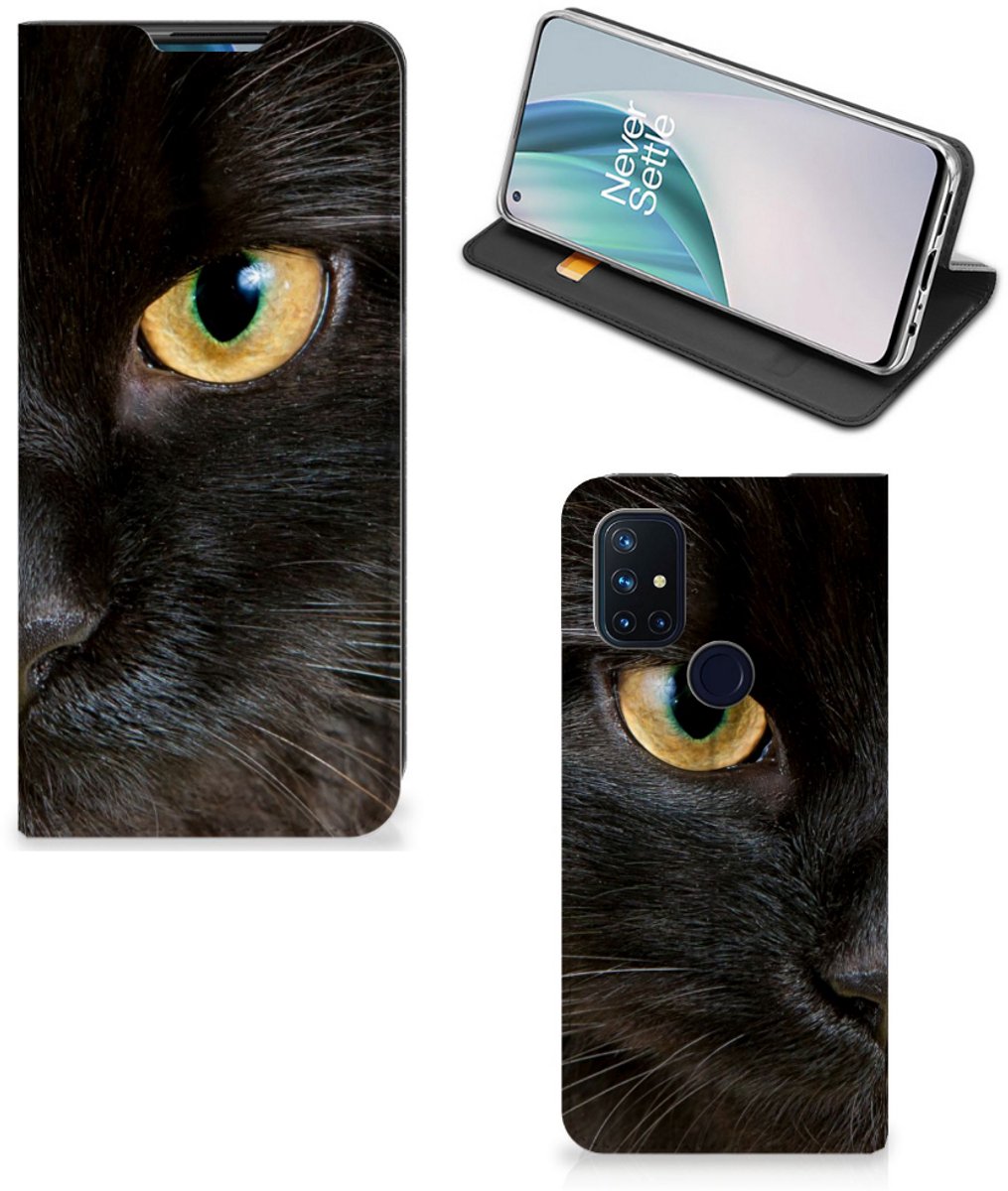 OnePlus Nord N10 5G Hoesje maken Zwarte Kat