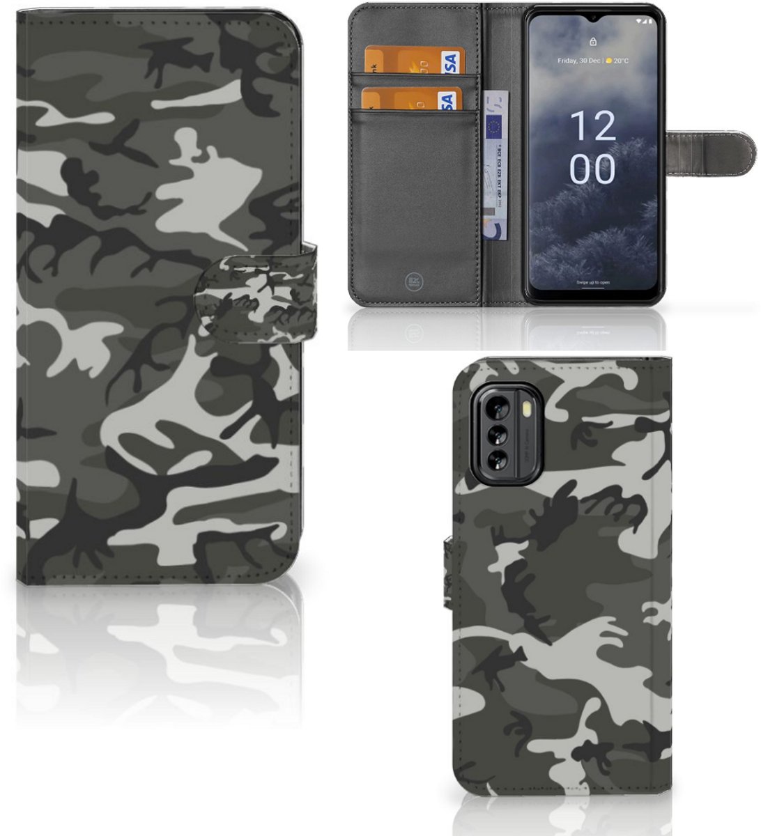 Nokia G60 Telefoon Hoesje Army Light