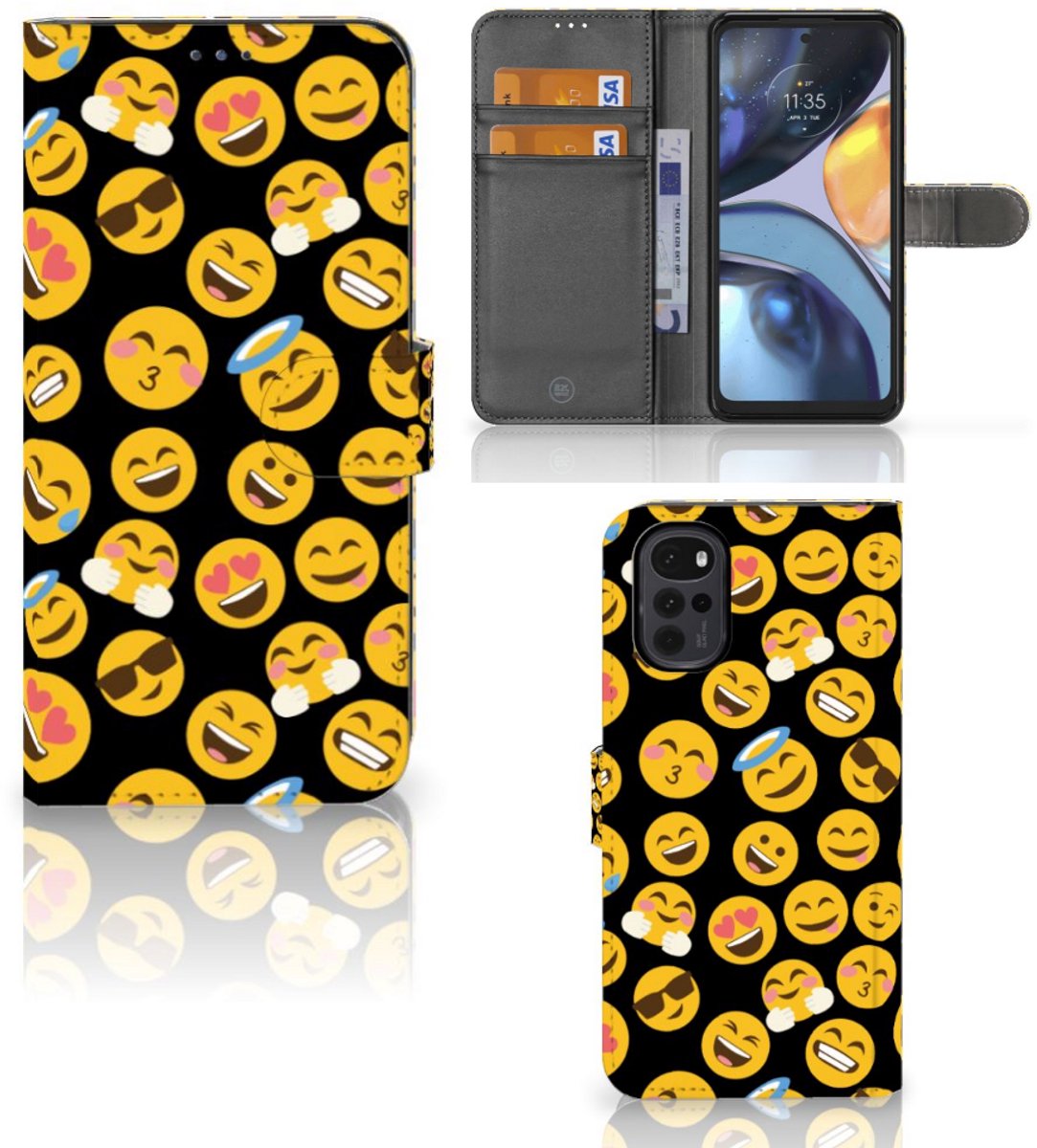 Motorola Moto G22 Telefoon Hoesje Emoji