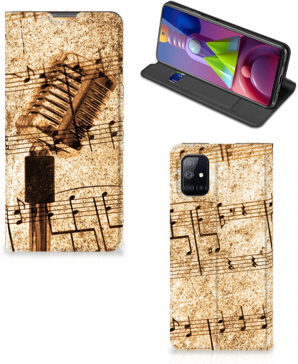 Book Case voor Samsung Galaxy M51 Stand Case Bladmuziek
