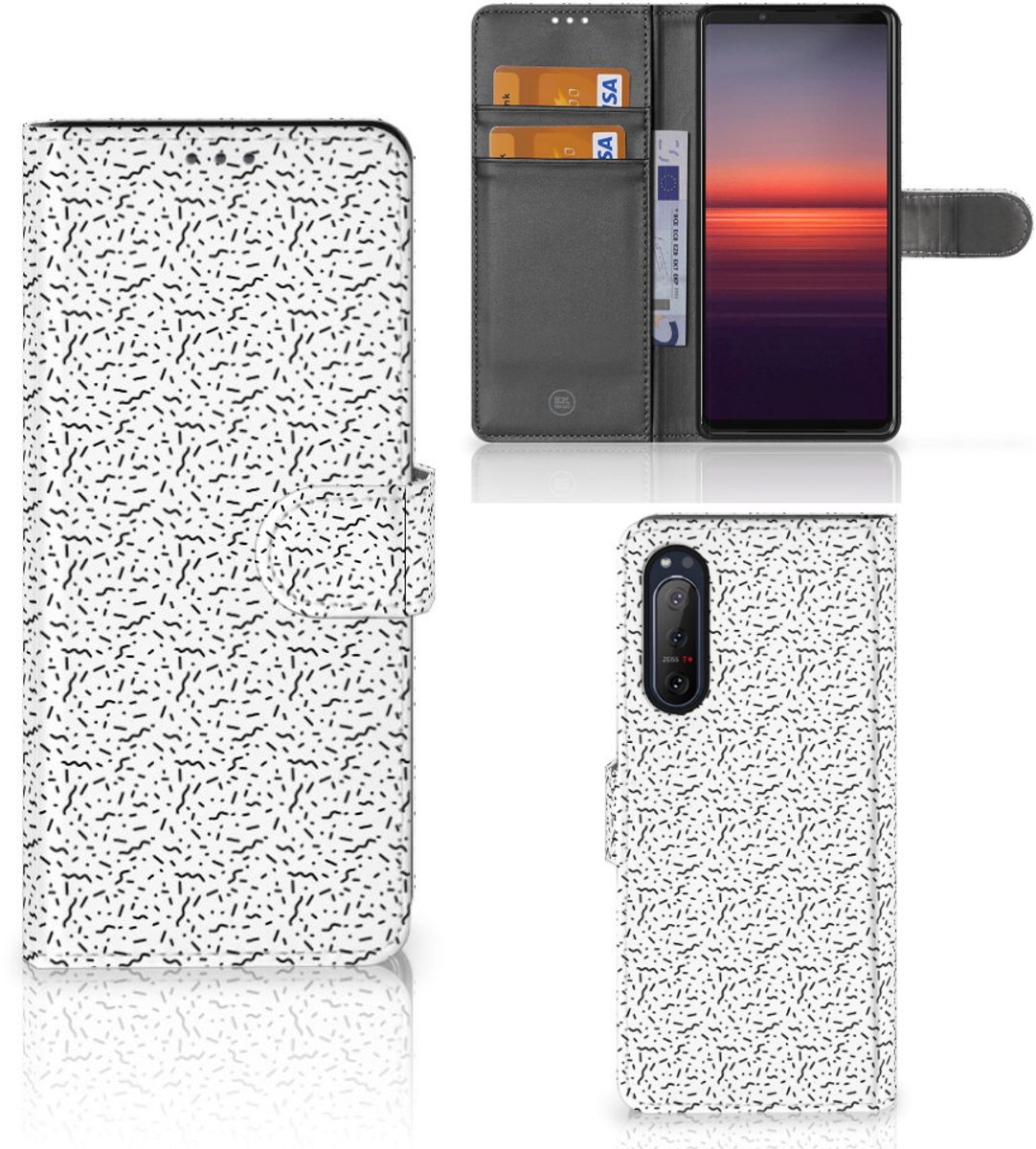 Sony Xperia 5II Telefoon Hoesje Stripes Dots