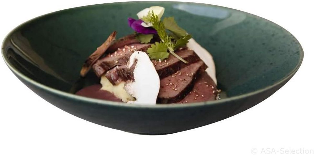 Gourmetbord Keramiek Groen 23 cm