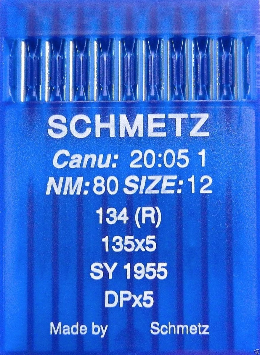 Ronde Kolven Naaimachine Naalden Systeem 134 (R) - Set van 10
