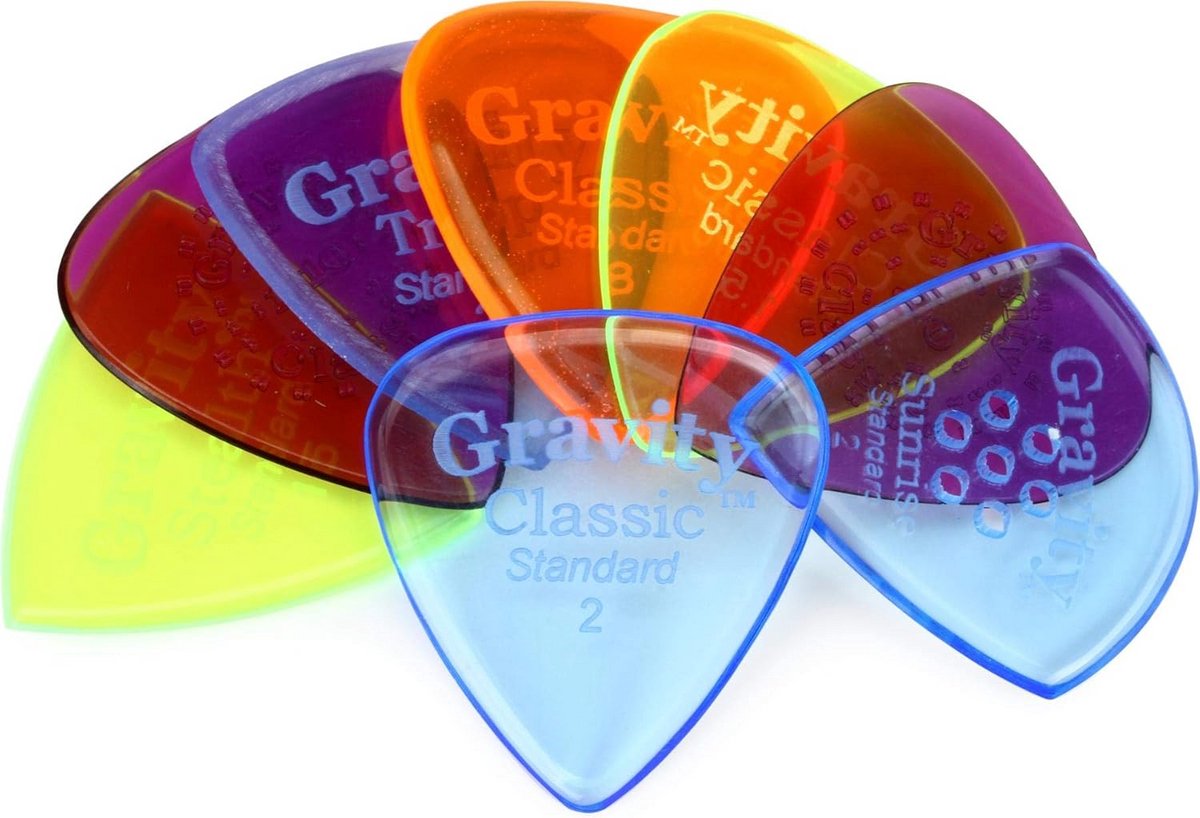 Variatiepakket Muziek Plectrums - 8 Stuks