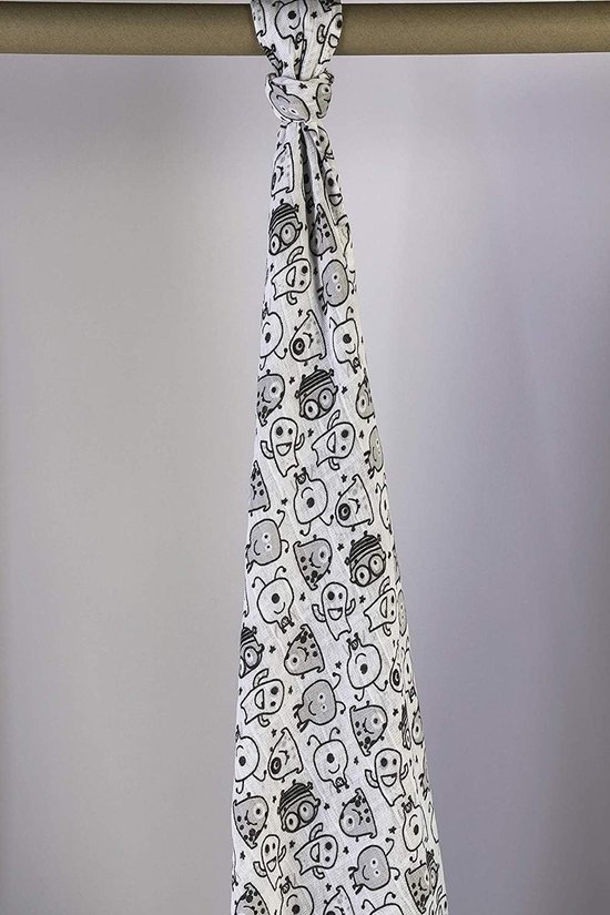 Grote Baby Monddoek (125x125cm) - Zachte Katoen Spuugdoek, Deken en Meer — afbeelding 2