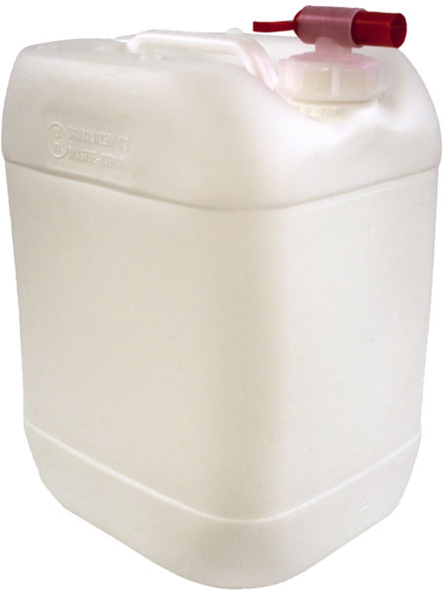 V-Part - Jerrycan met Kraandop 10 liter - Set van 4 stuks - Wit - HDPE
