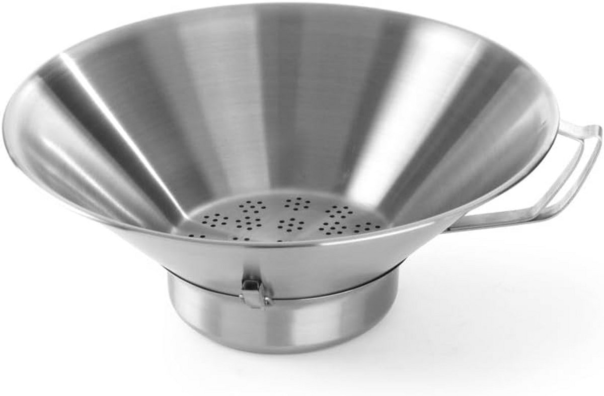 Frituurvergiet roestvaststaal - Ø410 mm - Lichtgrijs - Keukenaccessoires