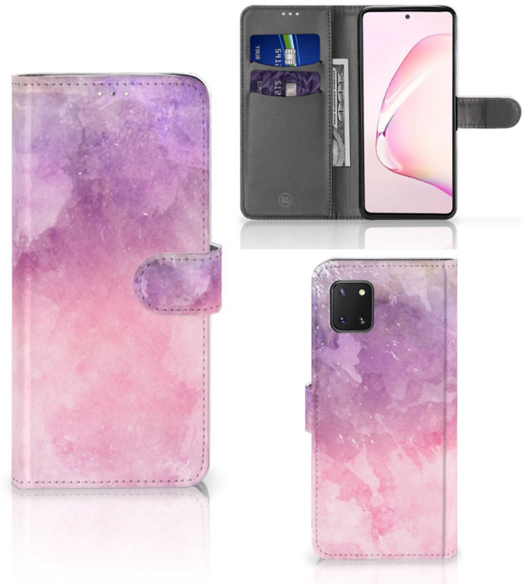 Hoesje Samsung Note 10 Lite Pink Purple Paint