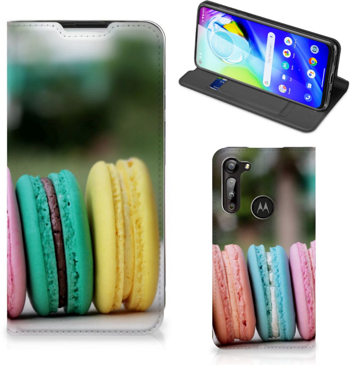 Motorola Moto G8 Power Flip Style Cover Macarons