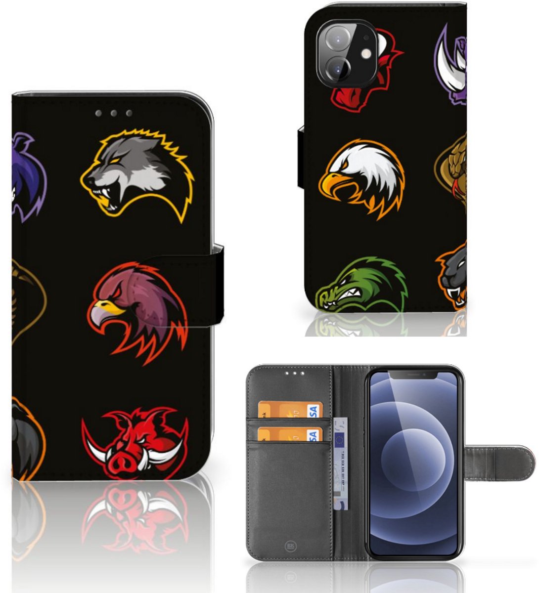 Apple iPhone 12 Mini Leuk Hoesje Cartoon