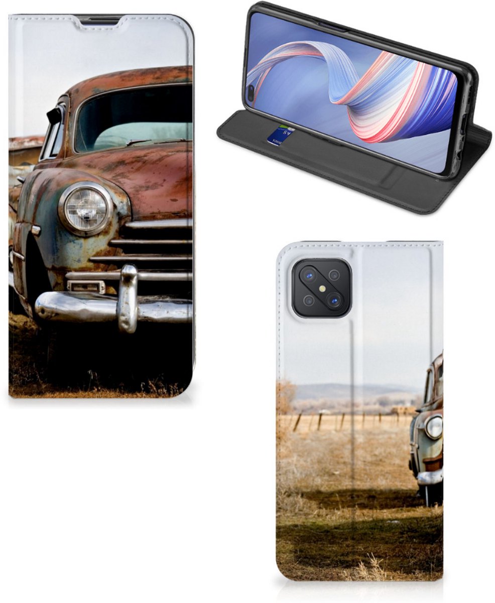 OPPO Reno4 Z 5G Stand Case Vintage Auto