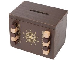 Philos puzzel Secret Box Locksmith houten spaarpot en puzzeldoos.