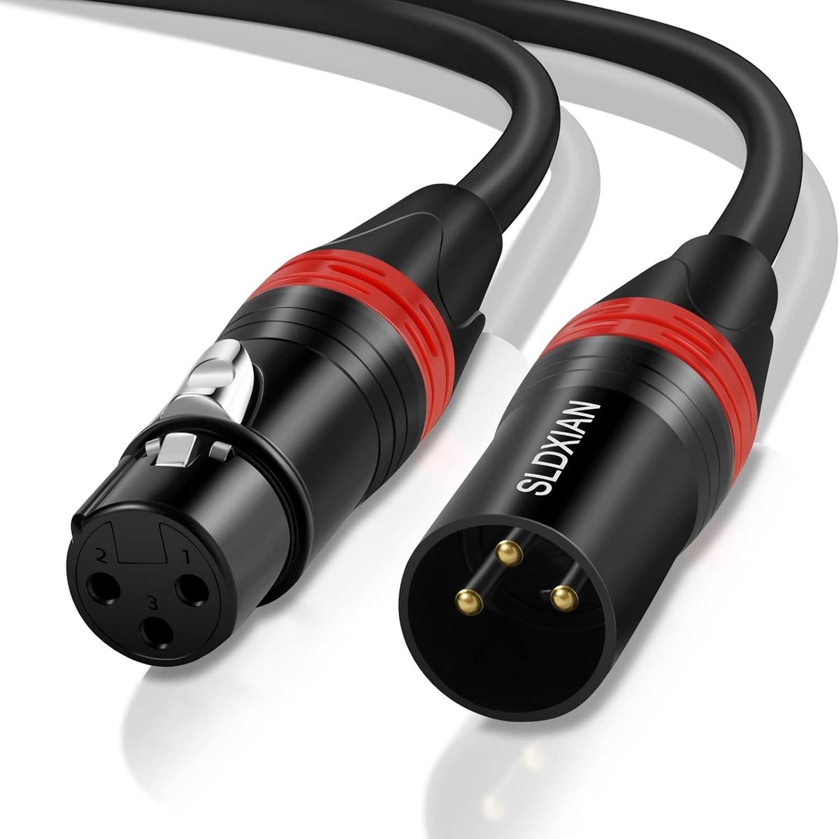 XLR-kabel voor microfoons en versterkers - Mannelijk naar Vrouwelijk (1M)