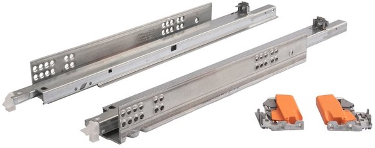 Blum TANDEM ladegeleiders 600 mm, 30 kg