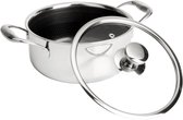 Herman den Blijker - Hybride pan Ø 20 cm - Inclusief deksel - 100% PFAS-vrij - Krasvrije keramische antiaanbaklaag - Geschikt voor inductie, oven en alle andere warmtebronnen - Vaatwasserbestendig