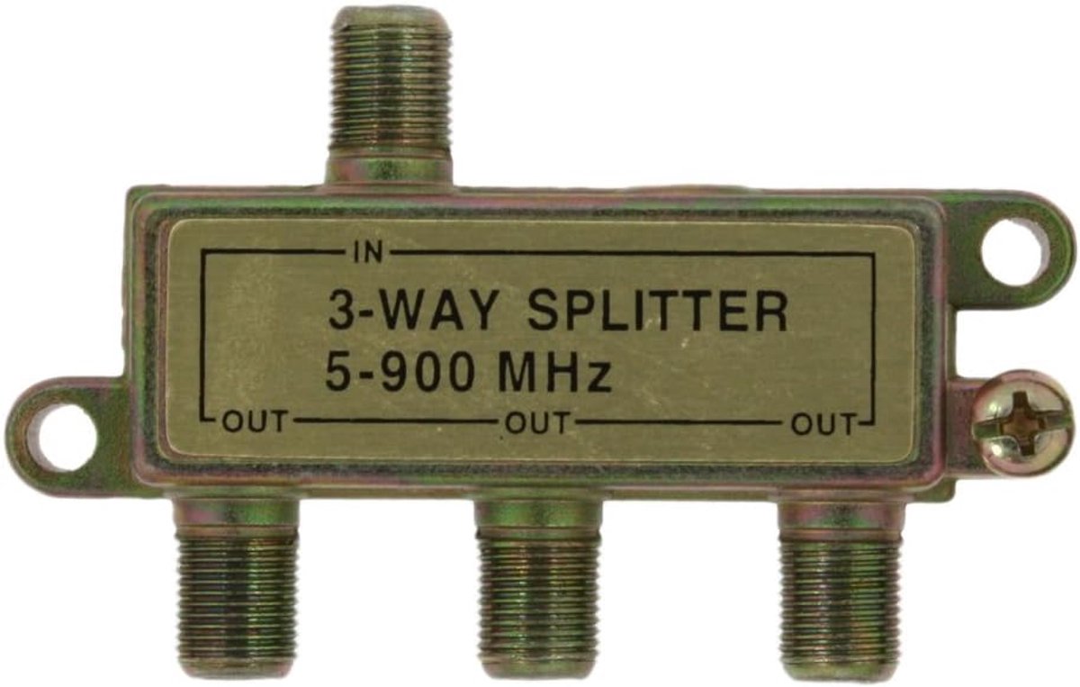 3-Weg Splitter voor TV en Multimedia - Perfect voor Thuisgebruik