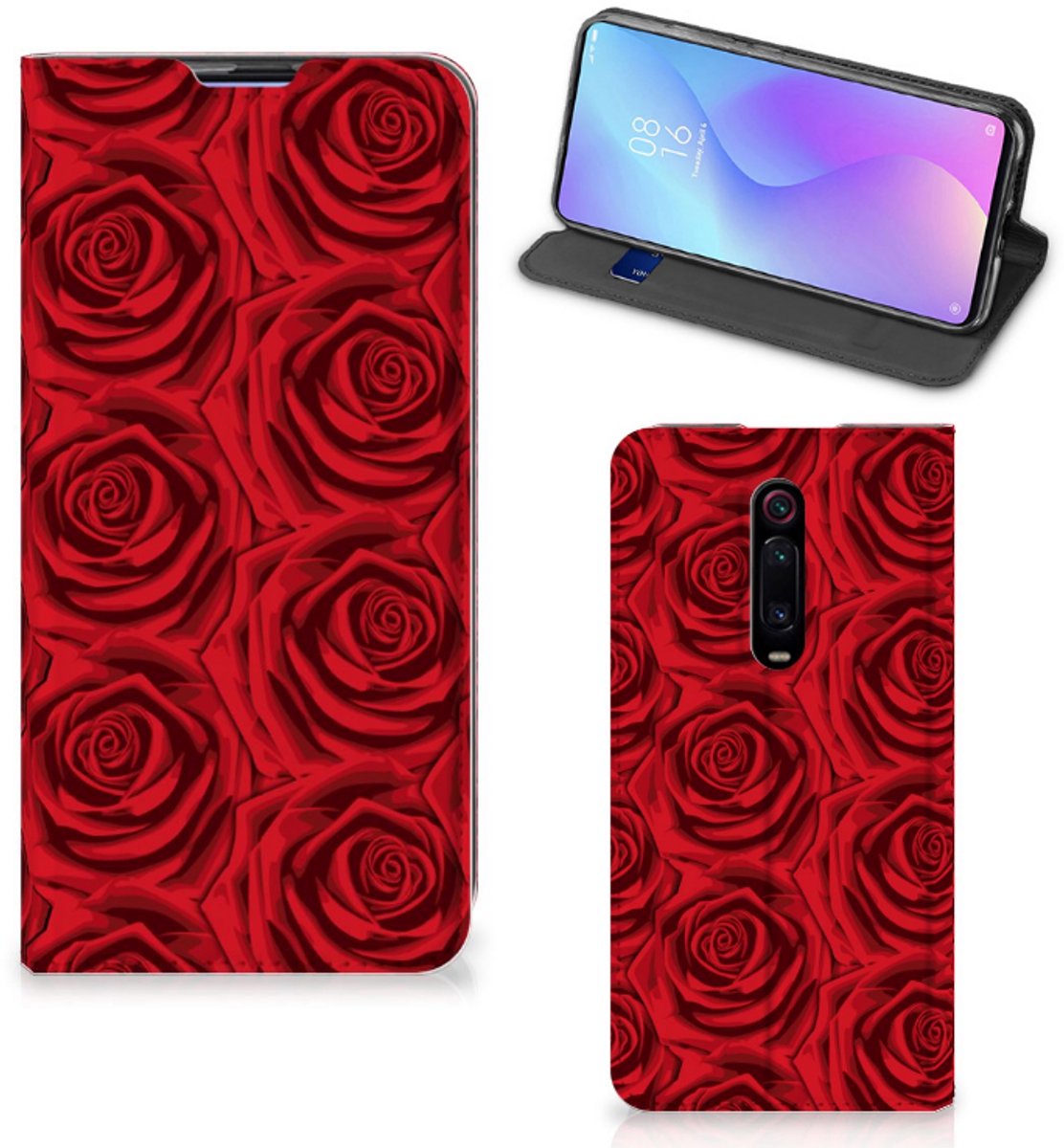 Xiaomi Mi 9T Pro Smart Cover Red Roses