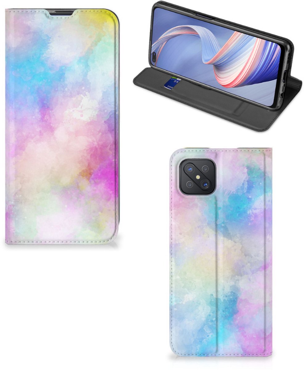 Bookcase OPPO Reno4 Z 5G Watercolor Light