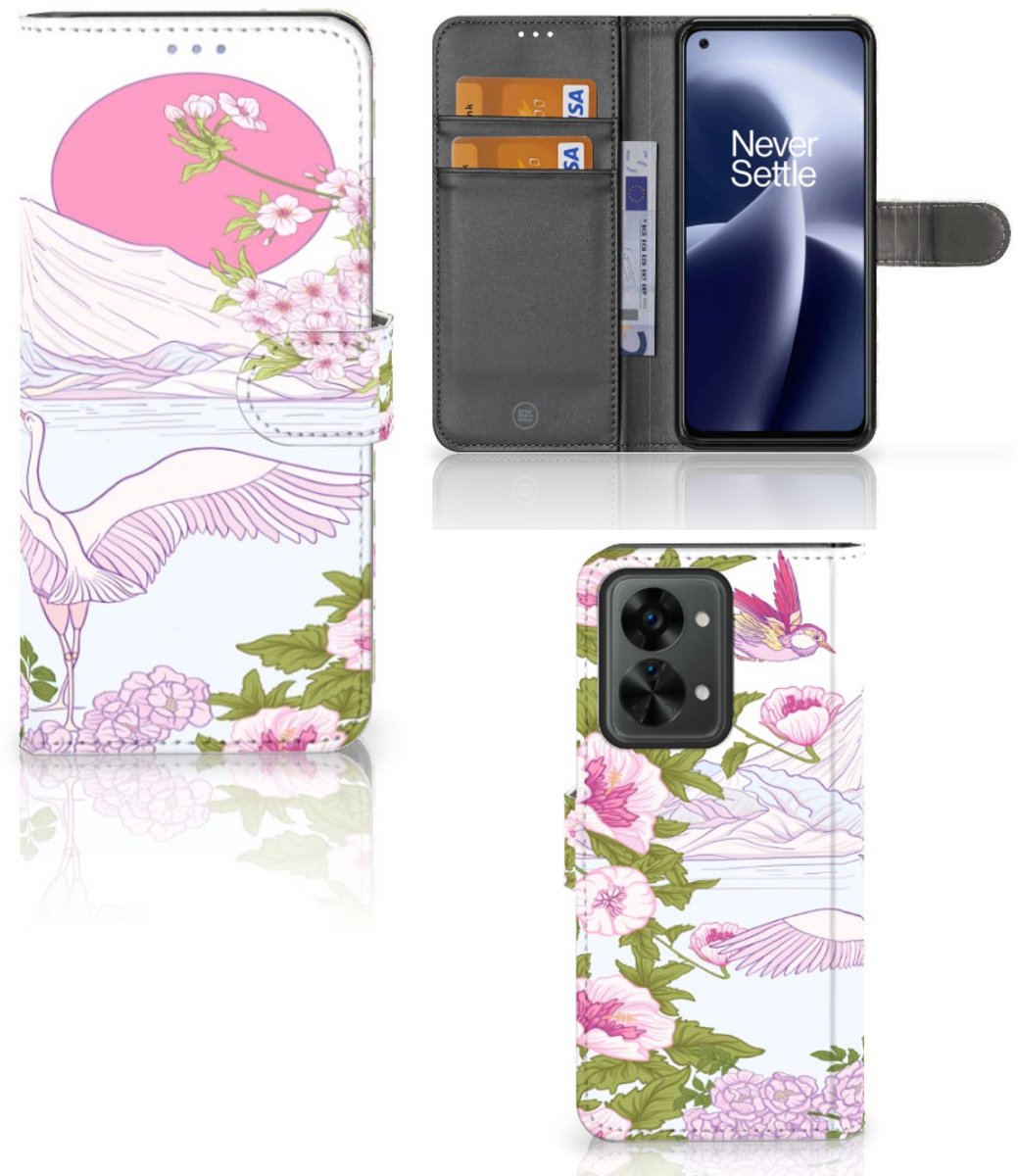 OnePlus Nord 2T Telefoonhoesje met Pasjes Bird Standing