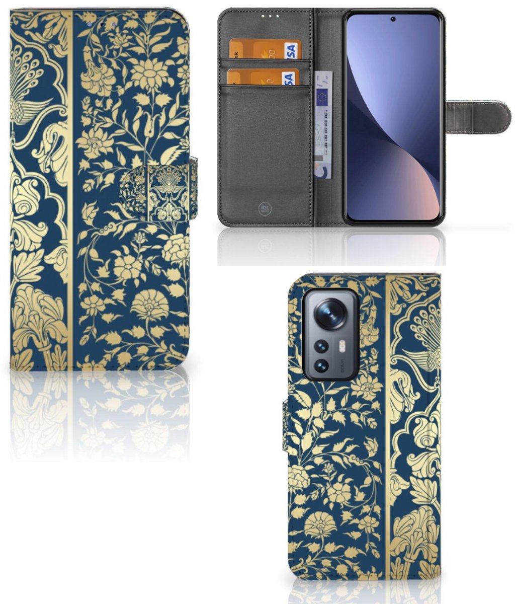 Xiaomi 12 Pro Hoesje Beige Flowers