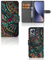 Étui pour téléphone portable Xiaomi 12 Pro Flip Case Aztec