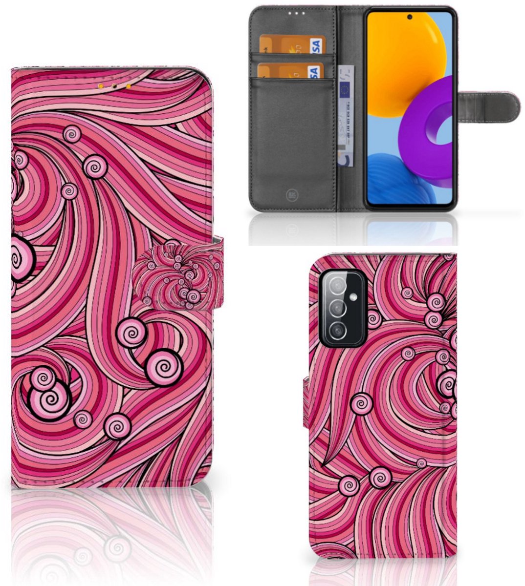 Samsung Galaxy M52 Hoesje Swirl Pink