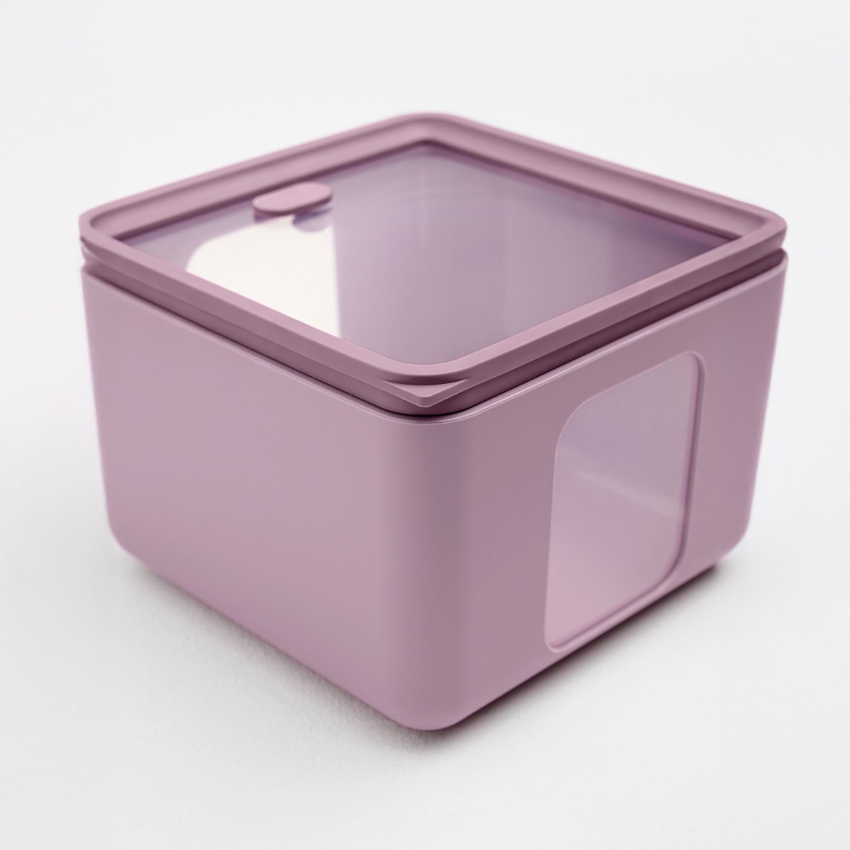 Vershoudbakje - B+ - Medium - Quadro - Mauve Paars - 16,6 x 16,6 x 12 cm - Inhoud 2,6 liter