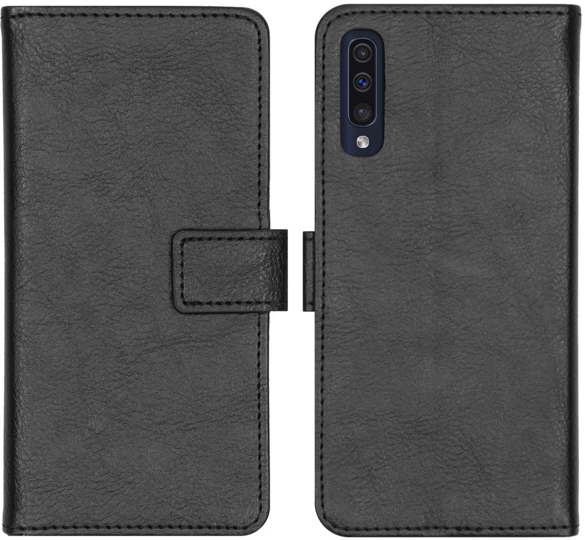 imoshion Hoesje - Geschikt voor Samsung Galaxy A30s / A50 - Luxe Bookcase - Zwart