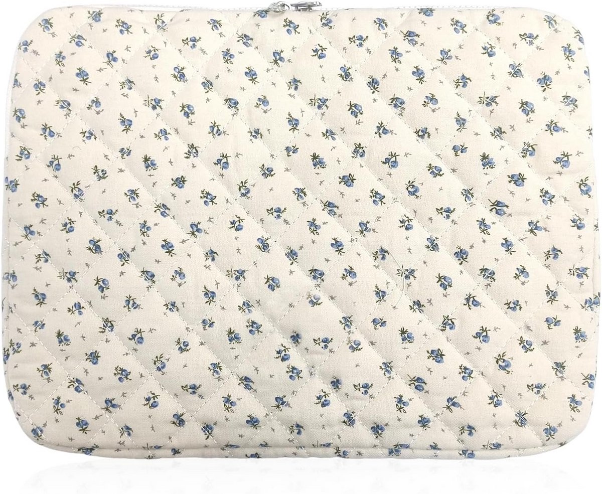 Schattige Laptoptas 14 Inch met Bloemenontwerp - Ideale Bescherming voor Laptop en Tablet
