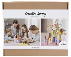 Creativ Company knutselset Mega creatieve box voorjaarskleuren decoratie.
