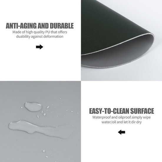 Ronde Dubbelzijdige Muisrits - Waterdicht en Antislip voor Kantoor en Gaming — afbeelding 3
