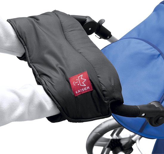 Warme Handwarmer voor Kinderwagen - Universele Bevestiging - Zwart — afbeelding 2